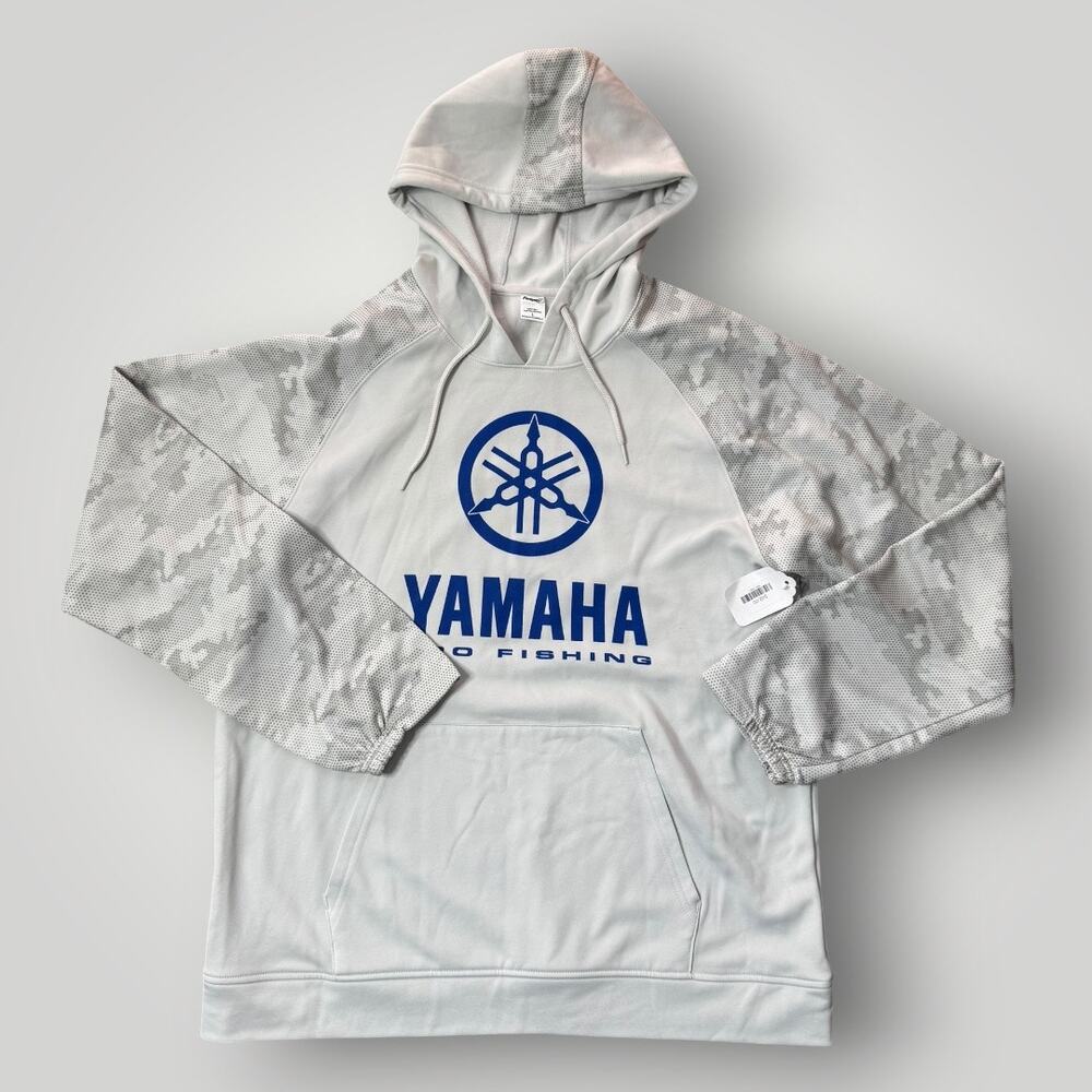Yamaha Pro Fishing Hoodie Men’s Large UPF 50+ Performance Fishing Sweatshirt